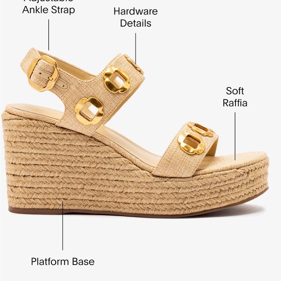Larroude Milan Espadrille In Beige Raffia - Picture 7 of 13